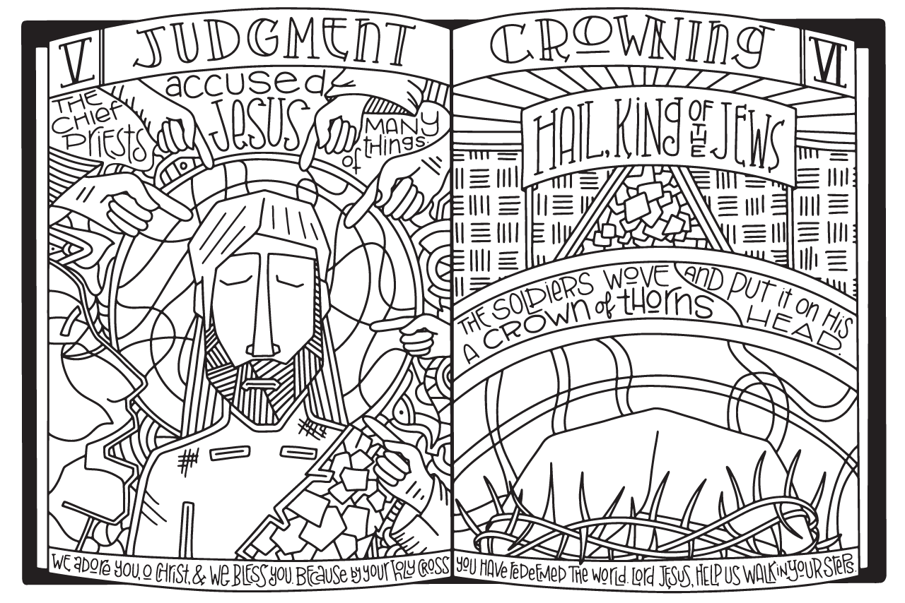 Stations of the Cross Coloring Posters – A Lenten Art Project